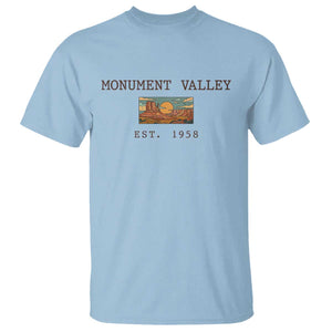 Retro Monument Valley Arizona Sunset Established 1958 T Shirt Southwest Desert Road Trip Eagle Nature Souvenir