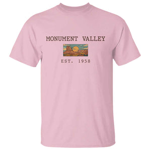 Retro Monument Valley Arizona Sunset Established 1958 T Shirt Southwest Desert Road Trip Eagle Nature Souvenir