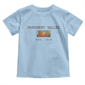Retro Monument Valley Arizona Sunset Established 1958 Toddler T Shirt Southwest Desert Road Trip Eagle Nature Souvenir