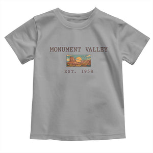Retro Monument Valley Arizona Sunset Established 1958 Toddler T Shirt Southwest Desert Road Trip Eagle Nature Souvenir