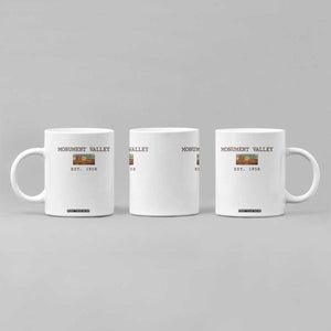 Retro Monument Valley Arizona Sunset Established 1958 Coffee Mug Southwest Desert Road Trip Eagle Nature Souvenir