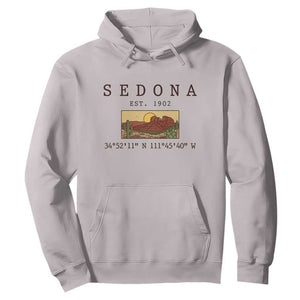 Vintage Sedona Arizona Established 1902 Hoodie Southwest Desert Cactus Scenic Nature Souvenir