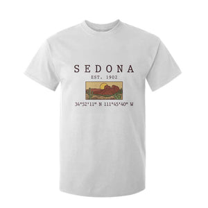 Vintage Sedona Arizona Established 1902 T Shirt For Kid Southwest Desert Cactus Scenic Nature Souvenir