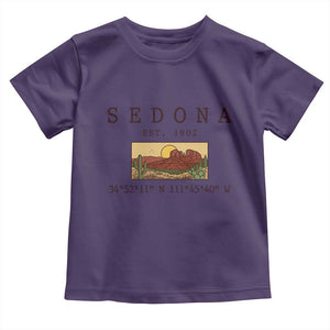 Vintage Sedona Arizona Established 1902 Toddler T Shirt Southwest Desert Cactus Scenic Nature Souvenir