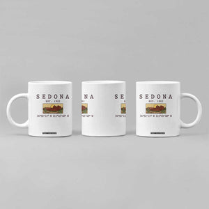 Vintage Sedona Arizona Established 1902 Coffee Mug Southwest Desert Cactus Scenic Nature Souvenir