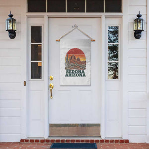 Retro Sedona Arizona Mountain Garden Flag Southwest Hiking Outdoor Nature Souvenir