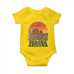 Retro Sedona Arizona Mountain Baby Onesie Southwest Hiking Outdoor Nature Souvenir