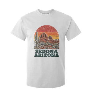 Retro Sedona Arizona Mountain T Shirt For Kid Southwest Hiking Outdoor Nature Souvenir