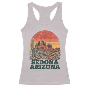 Retro Sedona Arizona Mountain Racerback Tank Top Southwest Hiking Outdoor Nature Souvenir
