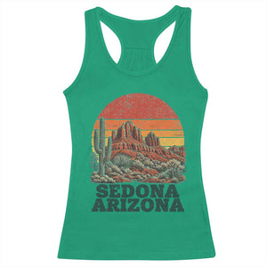 Retro Sedona Arizona Mountain Racerback Tank Top Southwest Hiking Outdoor Nature Souvenir