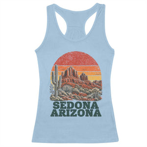 Retro Sedona Arizona Mountain Racerback Tank Top Southwest Hiking Outdoor Nature Souvenir
