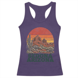 Retro Sedona Arizona Mountain Racerback Tank Top Southwest Hiking Outdoor Nature Souvenir