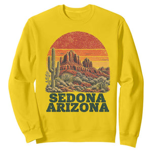 Retro Sedona Arizona Mountain Sweatshirt Southwest Hiking Outdoor Nature Souvenir