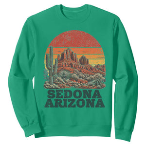 Retro Sedona Arizona Mountain Sweatshirt Southwest Hiking Outdoor Nature Souvenir