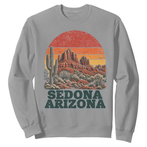 Retro Sedona Arizona Mountain Sweatshirt Southwest Hiking Outdoor Nature Souvenir