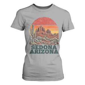 Retro Sedona Arizona Mountain T Shirt For Women Southwest Hiking Outdoor Nature Souvenir