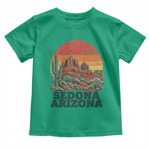 Retro Sedona Arizona Mountain Toddler T Shirt Southwest Hiking Outdoor Nature Souvenir