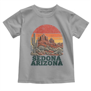 Retro Sedona Arizona Mountain Toddler T Shirt Southwest Hiking Outdoor Nature Souvenir