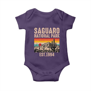 Retro Saguaro National Park Arizona EST 1994 Baby Onesie Desert Cactus Sunset Hiking Camping Nature Souvenir