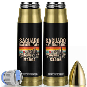Retro Saguaro National Park Arizona EST 1994 Bullet Tumbler Desert Cactus Sunset Hiking Camping Nature Souvenir TS14 Black Print Your Wear
