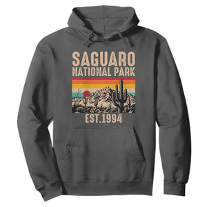 Retro Saguaro National Park Arizona EST 1994 Hoodie Desert Cactus Sunset Hiking Camping Nature Souvenir