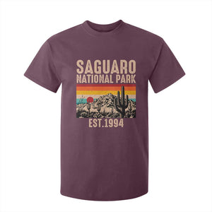 Retro Saguaro National Park Arizona EST 1994 T Shirt For Kid Desert Cactus Sunset Hiking Camping Nature Souvenir