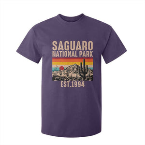 Retro Saguaro National Park Arizona EST 1994 T Shirt For Kid Desert Cactus Sunset Hiking Camping Nature Souvenir