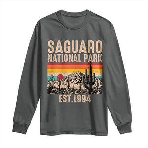 Retro Saguaro National Park Arizona EST 1994 Long Sleeve Shirt Desert Cactus Sunset Hiking Camping Nature Souvenir