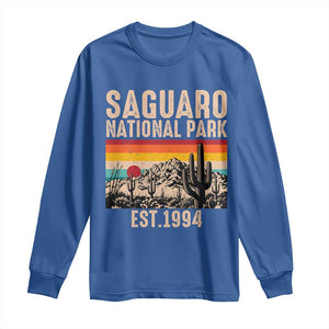 Retro Saguaro National Park Arizona EST 1994 Long Sleeve Shirt Desert Cactus Sunset Hiking Camping Nature Souvenir