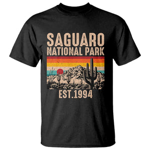 Retro Saguaro National Park Arizona EST 1994 T Shirt Desert Cactus Sunset Hiking Camping Nature Souvenir
