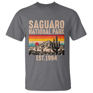 Retro Saguaro National Park Arizona EST 1994 T Shirt Desert Cactus Sunset Hiking Camping Nature Souvenir