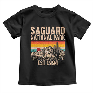 Retro Saguaro National Park Arizona EST 1994 Toddler T Shirt Desert Cactus Sunset Hiking Camping Nature Souvenir