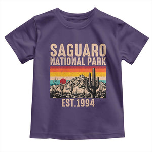 Retro Saguaro National Park Arizona EST 1994 Toddler T Shirt Desert Cactus Sunset Hiking Camping Nature Souvenir