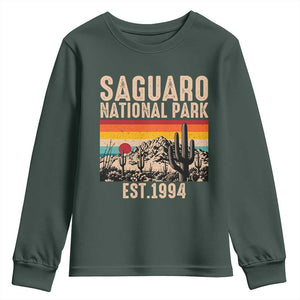 Retro Saguaro National Park Arizona EST 1994 Youth Sweatshirt Desert Cactus Sunset Hiking Camping Nature Souvenir