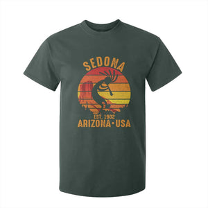 Retro Sedona Arizona Dancing Kokopelli T Shirt For Kid Southwest Native Symbol Desert Heritage Established 1902