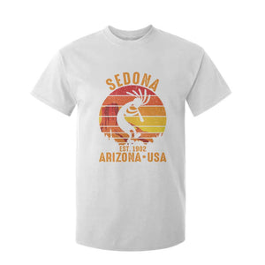Retro Sedona Arizona Dancing Kokopelli T Shirt For Kid Southwest Native Symbol Desert Heritage Established 1902