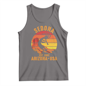 Retro Sedona Arizona Dancing Kokopelli Tank Top Southwest Native Symbol Desert Heritage Established 1902