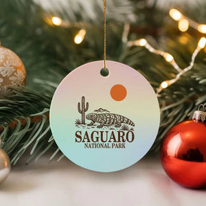 Saguaro National Park Gila Monster Hiking Arizona Ceramic Ornament Desert Cactus Sunset Southwest Nature Tucson Souvenir Gift