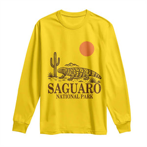 Saguaro National Park Gila Monster Hiking Arizona Long Sleeve Shirt Desert Cactus Sunset Southwest Nature Tucson Souvenir Gift