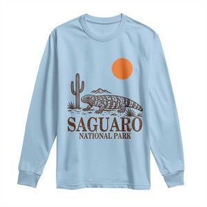 Saguaro National Park Gila Monster Hiking Arizona Long Sleeve Shirt Desert Cactus Sunset Southwest Nature Tucson Souvenir Gift