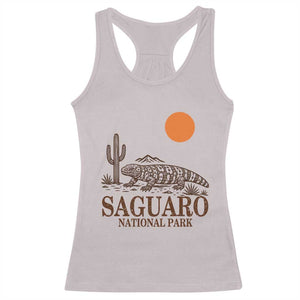 Saguaro National Park Gila Monster Hiking Arizona Racerback Tank Top Desert Cactus Sunset Southwest Nature Tucson Souvenir Gift