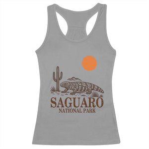 Saguaro National Park Gila Monster Hiking Arizona Racerback Tank Top Desert Cactus Sunset Southwest Nature Tucson Souvenir Gift