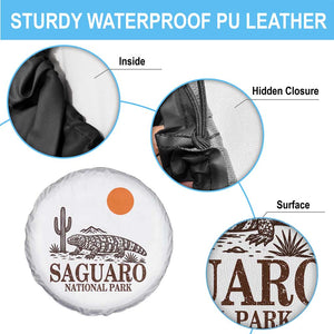 Saguaro National Park Gila Monster Hiking Arizona Spare Tire Cover Desert Cactus Sunset Southwest Nature Tucson Souvenir Gift TS14 Print Your Wear