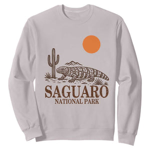 Saguaro National Park Gila Monster Hiking Arizona Sweatshirt Desert Cactus Sunset Southwest Nature Tucson Souvenir Gift