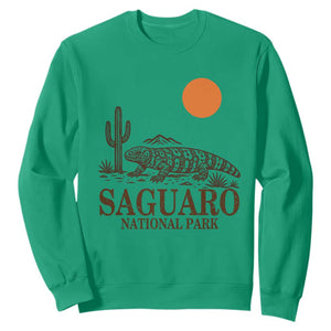 Saguaro National Park Gila Monster Hiking Arizona Sweatshirt Desert Cactus Sunset Southwest Nature Tucson Souvenir Gift