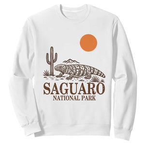 Saguaro National Park Gila Monster Hiking Arizona Sweatshirt Desert Cactus Sunset Southwest Nature Tucson Souvenir Gift