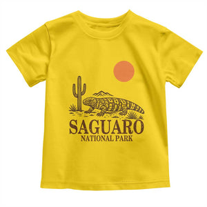 Saguaro National Park Gila Monster Hiking Arizona Toddler T Shirt Desert Cactus Sunset Southwest Nature Tucson Souvenir Gift