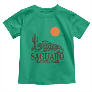 Saguaro National Park Gila Monster Hiking Arizona Toddler T Shirt Desert Cactus Sunset Southwest Nature Tucson Souvenir Gift