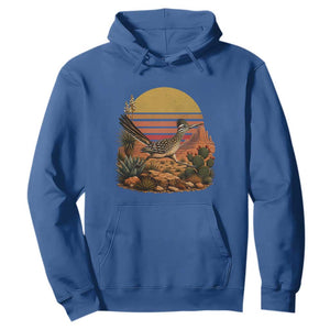 Retro Arizona Roadrunner Desert Sunset Hoodie Southwest Bird Wildlife Nature Lover