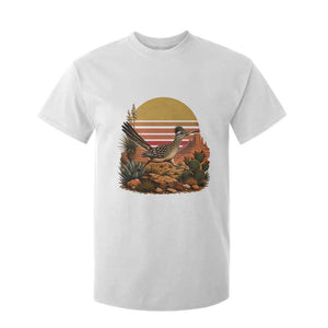 Retro Arizona Roadrunner Desert Sunset T Shirt For Kid Southwest Bird Wildlife Nature Lover